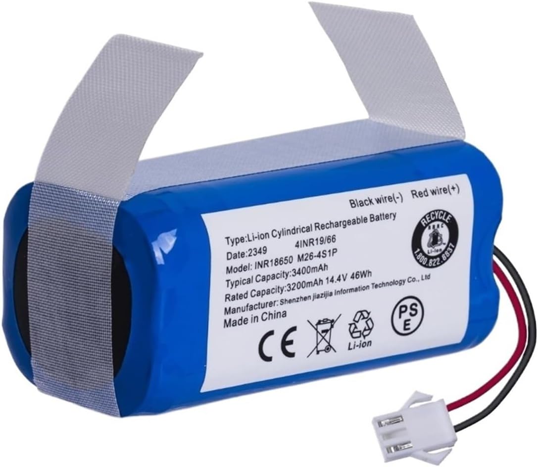 2600mAh Battery Replacement，Compatible for Lefant，for M210 M210B M210P M213 M213S Robot Vacuum Cleaner 14.4V 36.3Wh