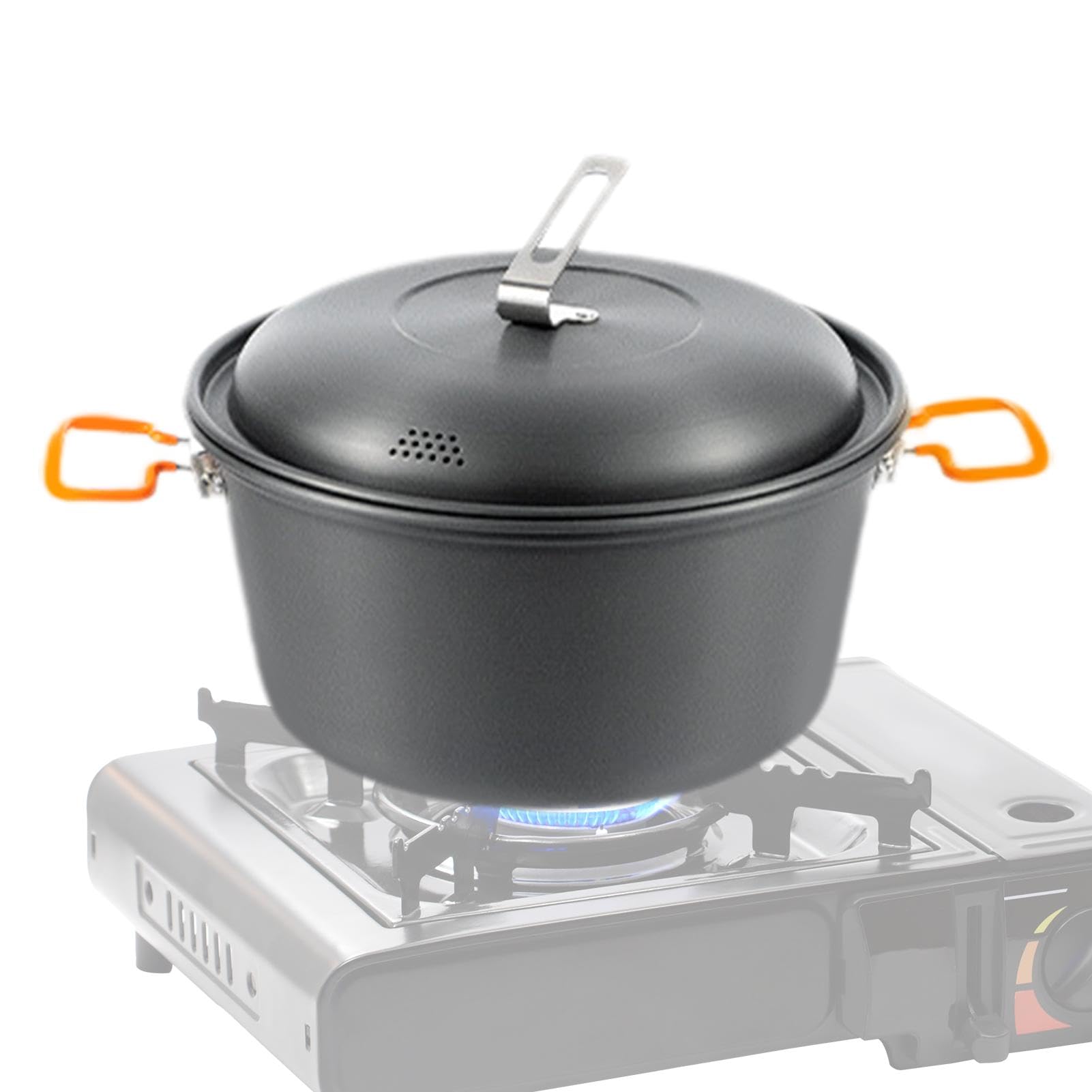 Camping steamer pot robuste de 4,5L avec finitions premium outdoor