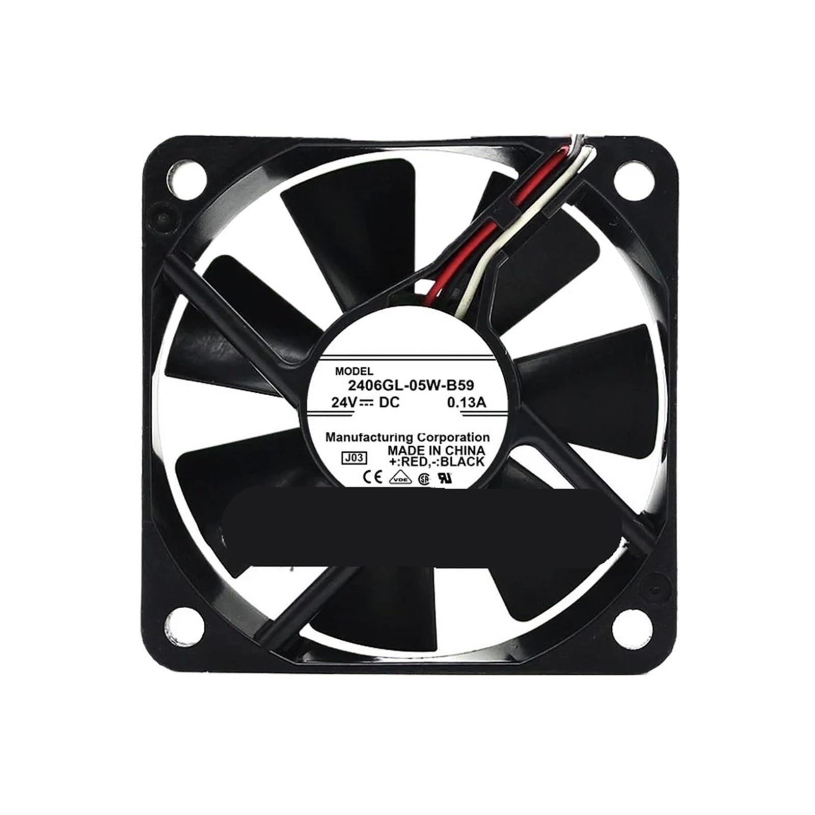 TRBFGVCJ 2406GL-05W-B59 24V 0.13A 6015 60x60x15mm COOLING FAN RADIATOR