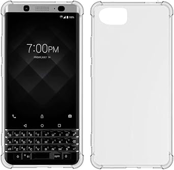 TIYA Case Clear for BlackBerry DTK70 / Keyone / Mercury TPU Four Corners Cover شفاف ناعم