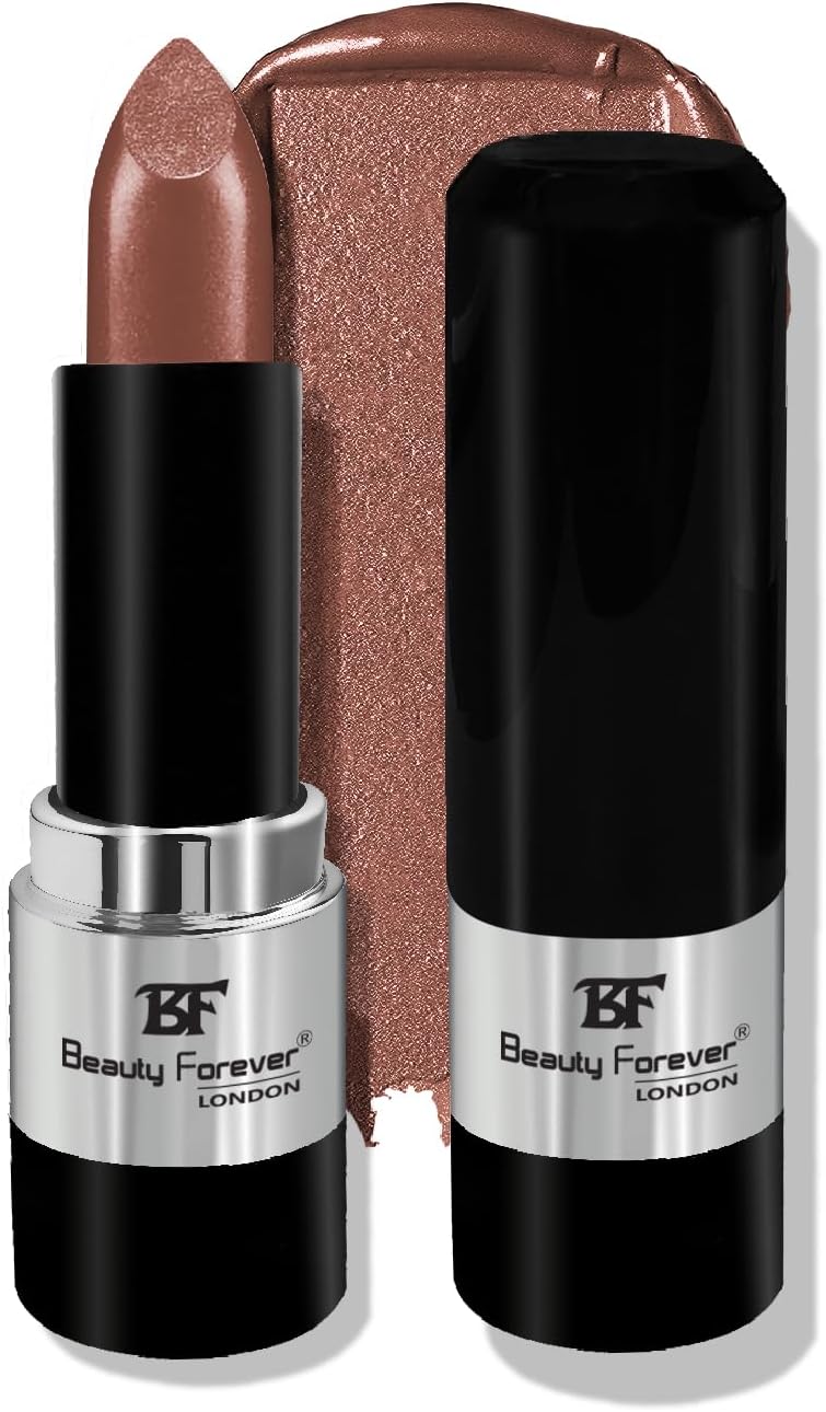 Beauty Forever Colour Fabulous Metallic Shine Lipstick, Glittery & Satin Touch, Available in 14 Shades, 3gms 210 Crystal Coffee