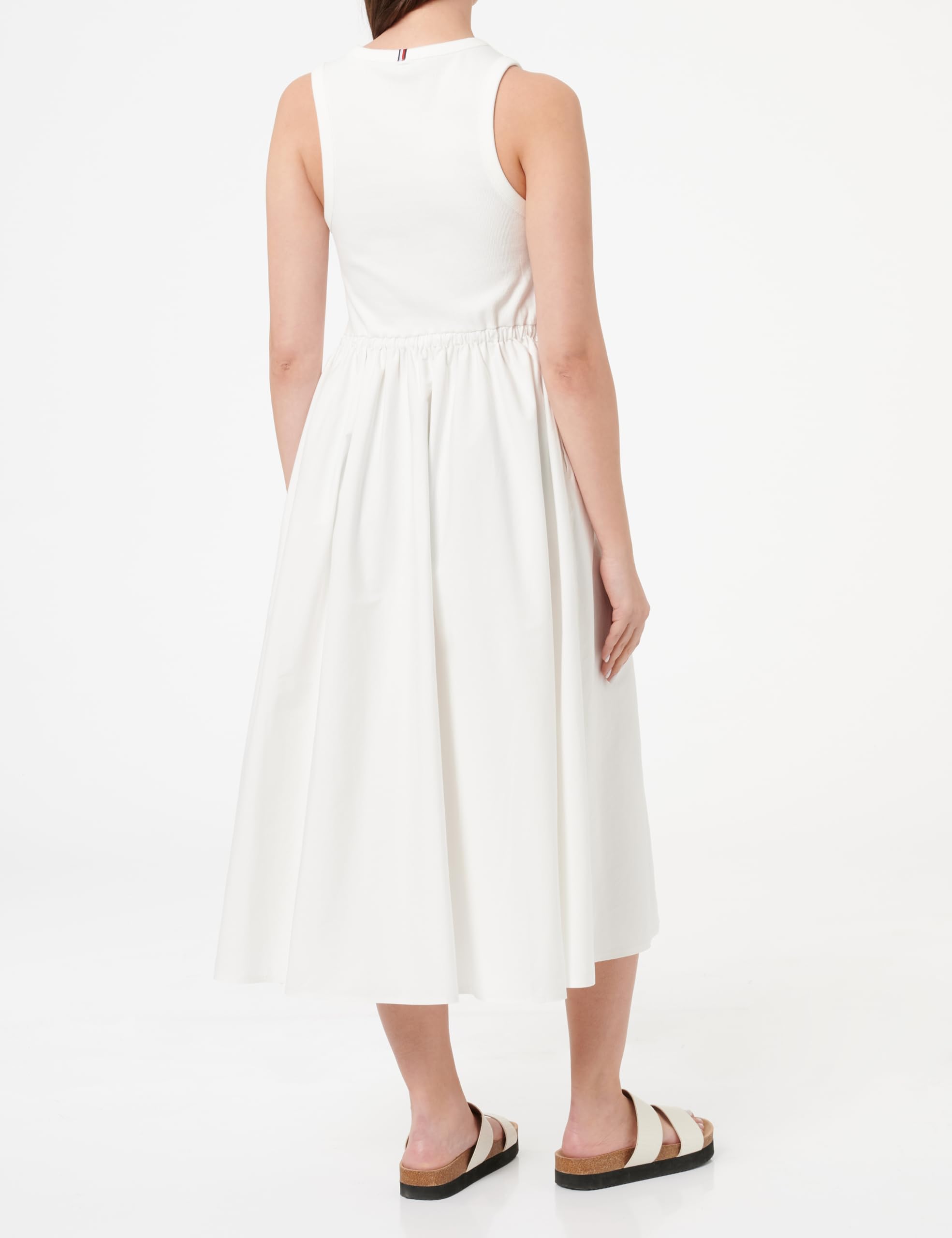Tommy Hilfiger Sukienka rozkloszowana Kobiety Co Mix Media Sleeveless Dress Ww0ww44460