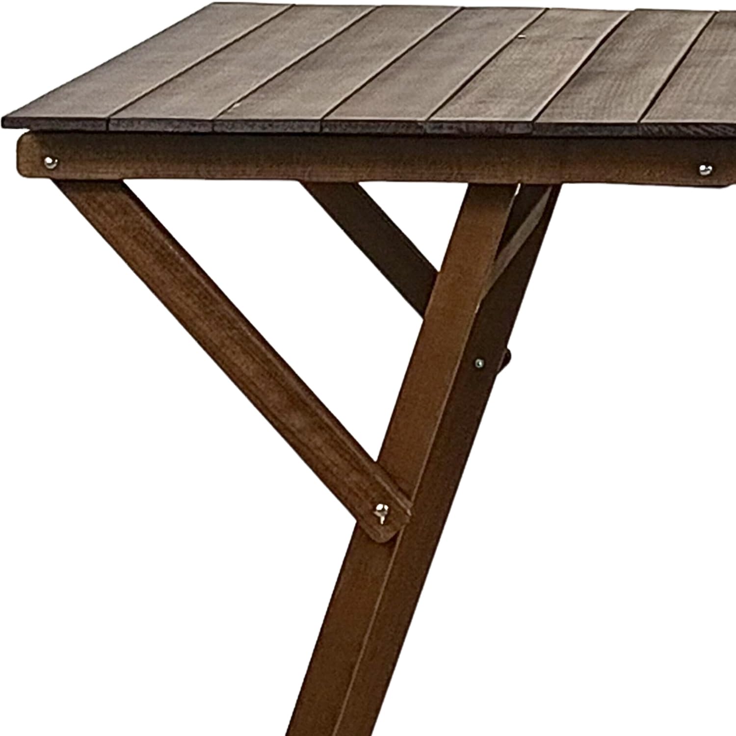 Marvin Tavolo in Legno Pieghevole, Noce 70x140cm, Salvaspazio, Richiudibile, per Casa Campeggio, Portatile, Interno e Esterno (Noce)