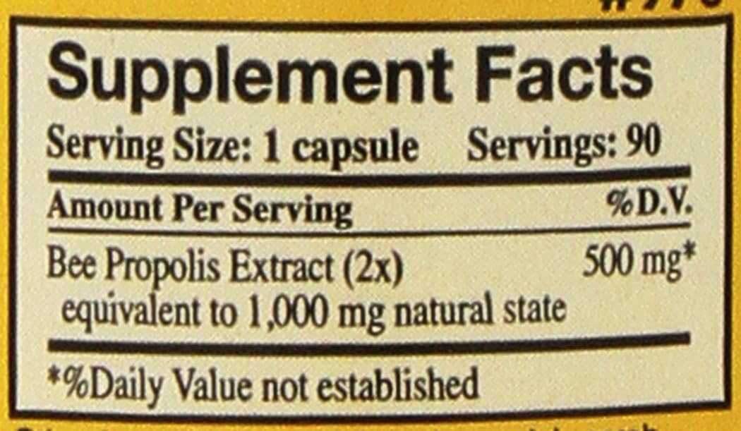 Propolis-Raw Unprocessed 1000mg Y.S. Organic Bee Farms 90 Caps, Pack of 2 - Image 2