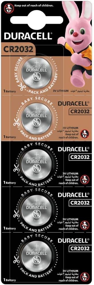 Duracell Lithium Coin Batteries - CR2032,5 Pieces