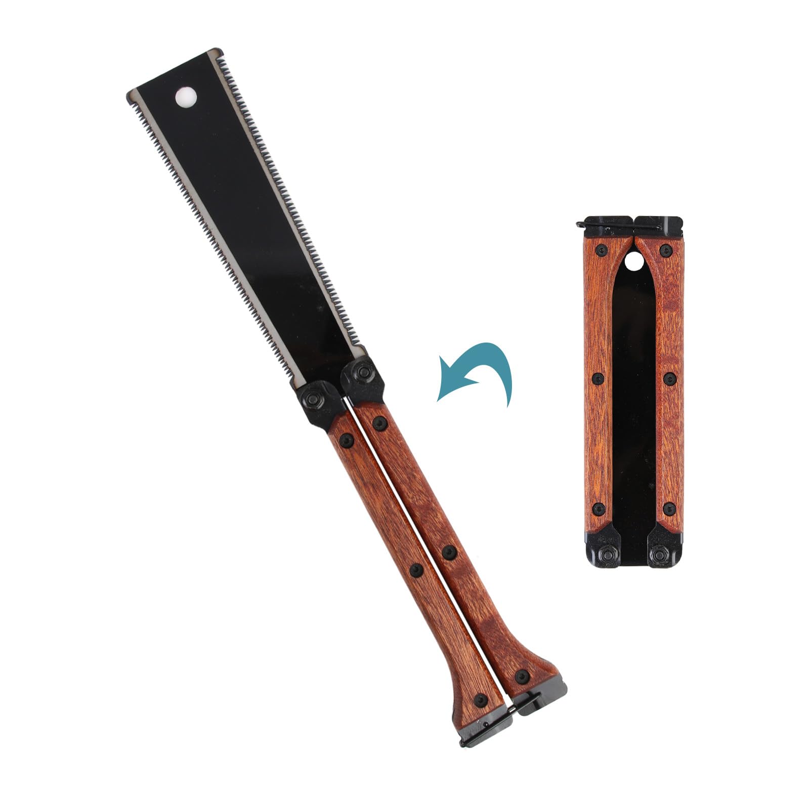 Sierra De Podar Plegable De 140mm - Sierra Manual Con Doble Filo De 12/14 Tpi, Sierra Japonesa Portátil Hecha De Acero Al Carbón Sk5, Ideal Para Podas, Trabajos De Carpintería, Camping Y Bushcraft