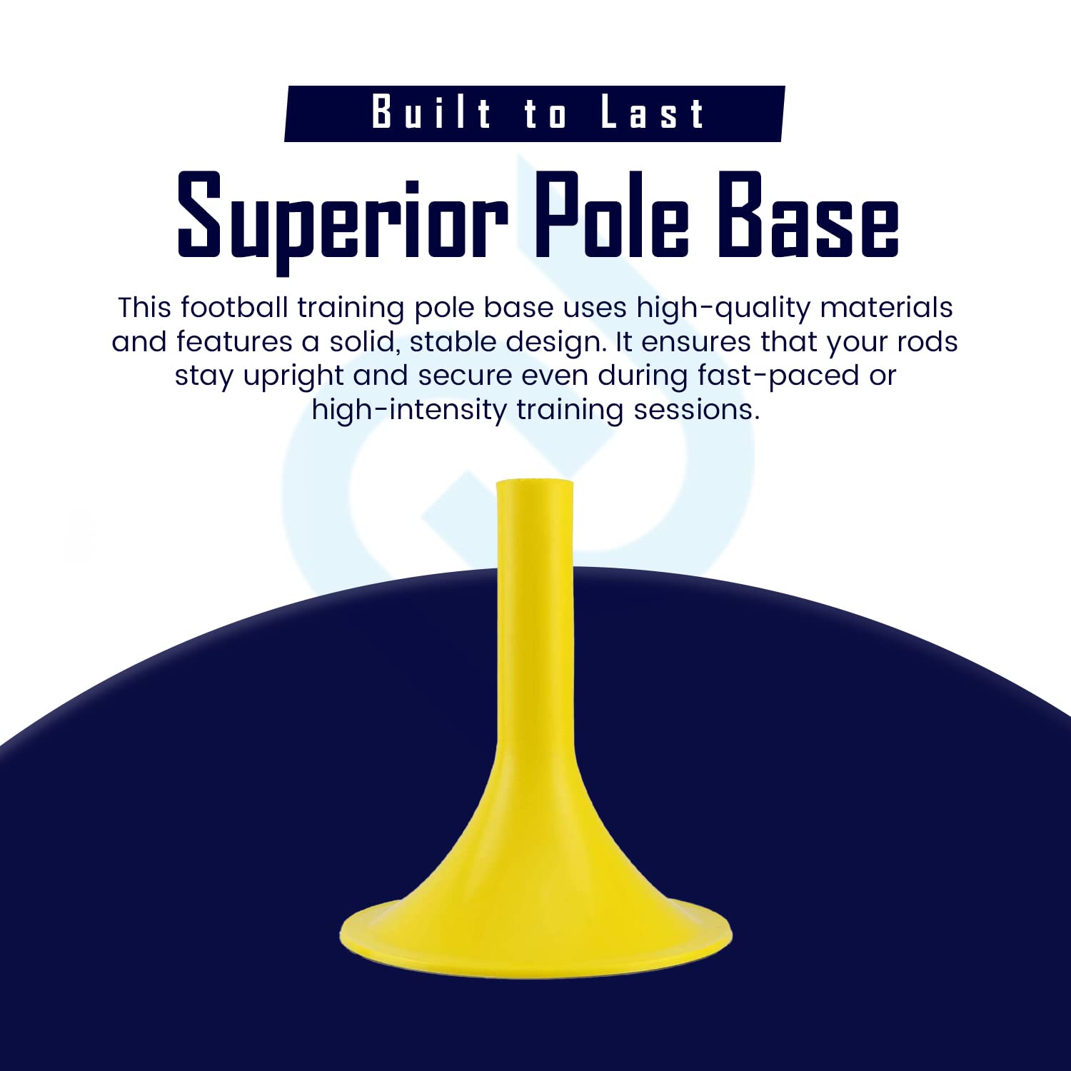 Splay Slalom Pole Base Training Boundary Tall Pole Base Football Training Equipment Slalom Poles Holder Plastic Base