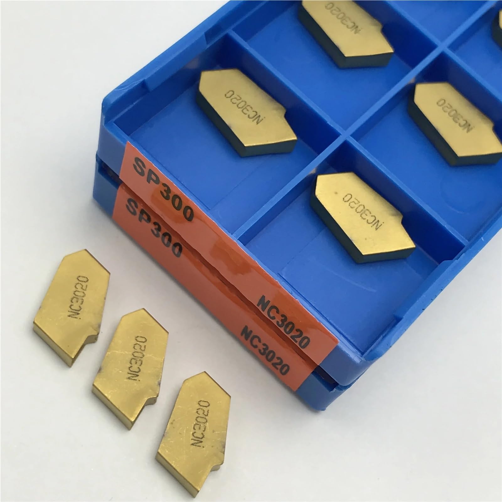 plaquita de torneado, 10 piezas SP200 SP300 SP400 PC9030 NC3020 NC303, herramienta de corte y ranurado, insertos torneado carburo alta calidad(SP400 PC9030)