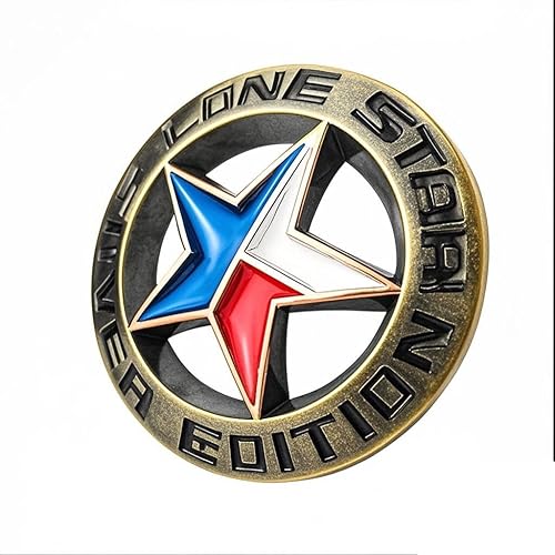 Miniatura 9 de OnlyYou.X Lone Star - Emblema de edición plateada con emblema de estrella solitaria, calcomanía de estrella solitaria para camioneta universal, 1