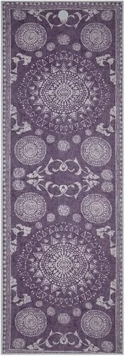 Miniatura 4 de Manduka Yogitoes - Toalla para esterilla de yoga caliente, 71 pulgadas, agarre activado por humedad, puntas de silicona patentadas, altamente