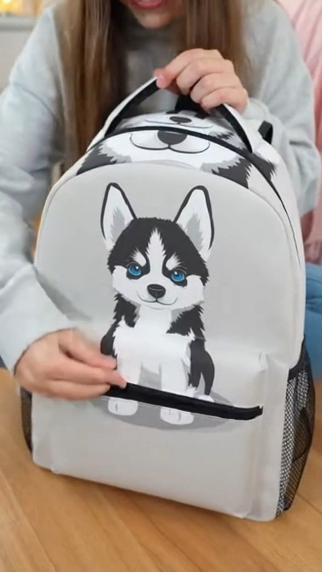 Amazon.com: Wamika Siberian Husky Puppy Backpacks for Kids Women