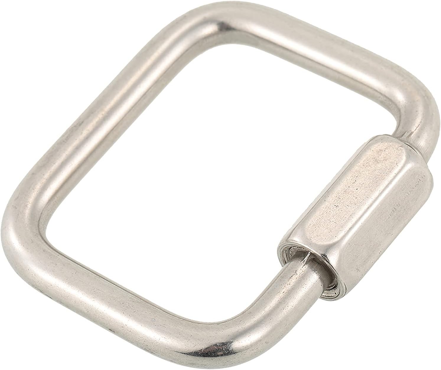 DOGOU Stainless Steel Square Quick Link Locking Carabiner Hanging Hook Buckle for Paraglider Delta Wing Outdoor Camping Hiking