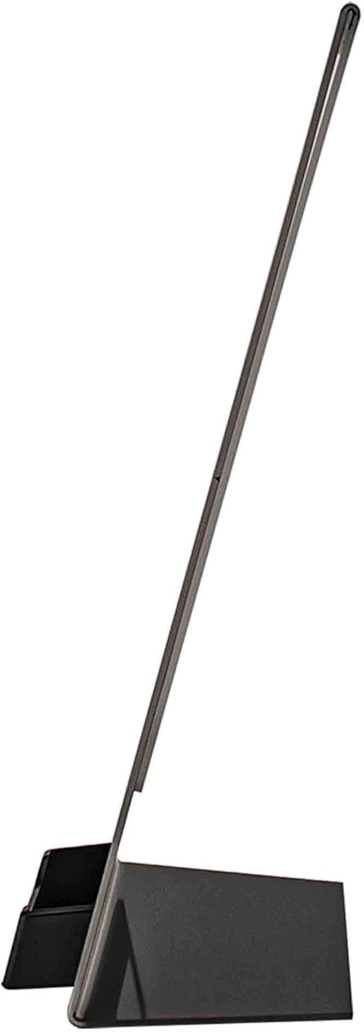 Marketing Holders Acrylic Sign Holder 8.5" x 11" Slanted Table Tent with Attached 3.5" x 2" Contact Card Slot Side Loading with Classy Black Border for Tradeshows Expos and Conventions