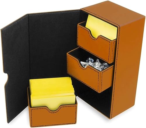 Vista 11 de BCW Deck Vault-LX 200 - Azul Estuche de cartas premium con capacidad de 100 tarjetas, cierre magnético y bandeja de dados Para Magic Commander