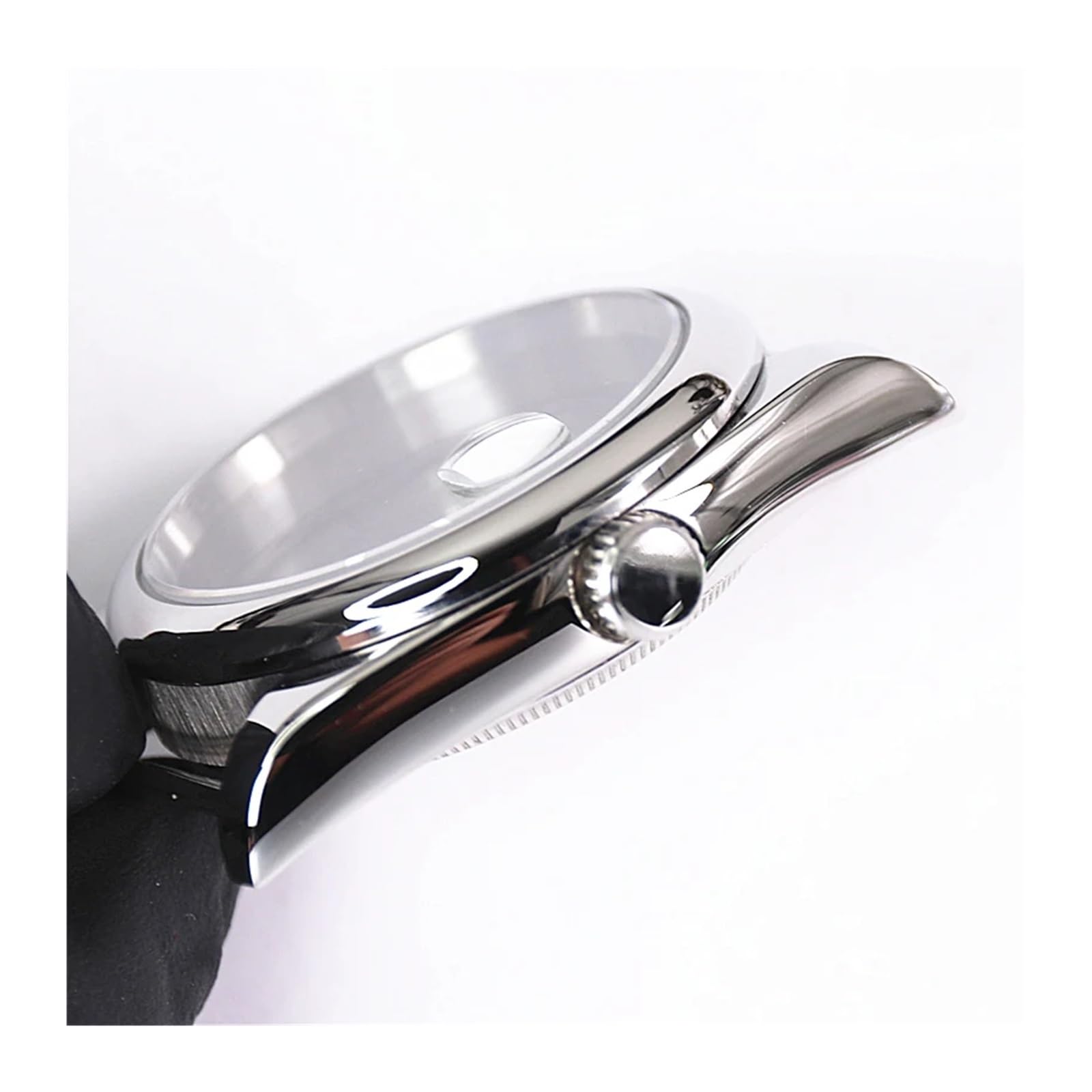 36 mm Oyster Uhrengehäuse mit abgerundeten Kanten, Saphirglas, 316L-Stahl, wasserdicht, kompatibel mit Nh35a Nh36 Uhrwerk