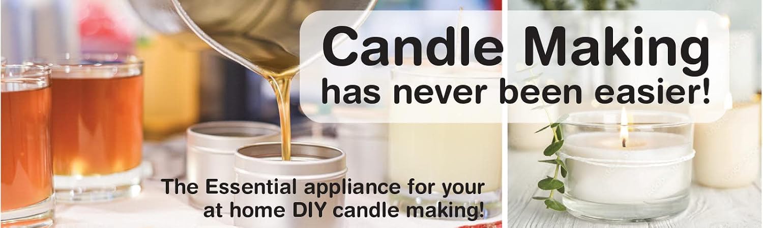 Wax Melter for Candle Making: Holds Approximately 6 to 7 Qts of Melted Wax, Easy Pour Valve with Lever, By Soylite Candles