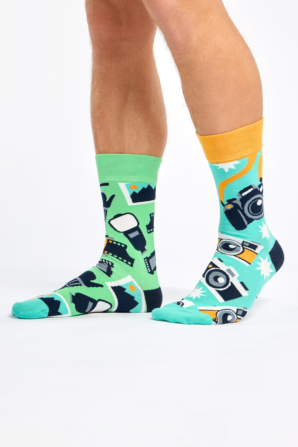 Dedoles Calzini Unisex Donna Uomo & Bambini Calze Cotone con tanti Design divertenti Calcio Bicicletta Piante Cavalli Regalo sinistra destra diversi