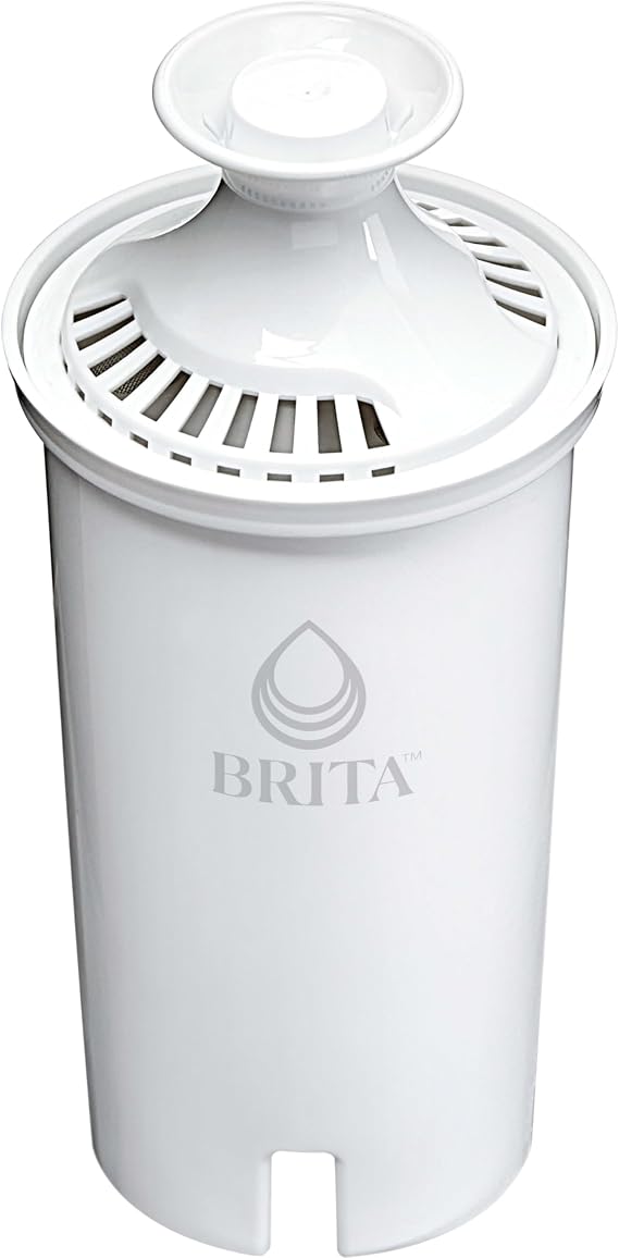 Brita Standard Water Filter, BPA-Free, Replaces 1,800 Plastic Water Bottles a Year, Lasts Two Months or 40 Gallons, Includes 1 Filter, Kitchen Essential