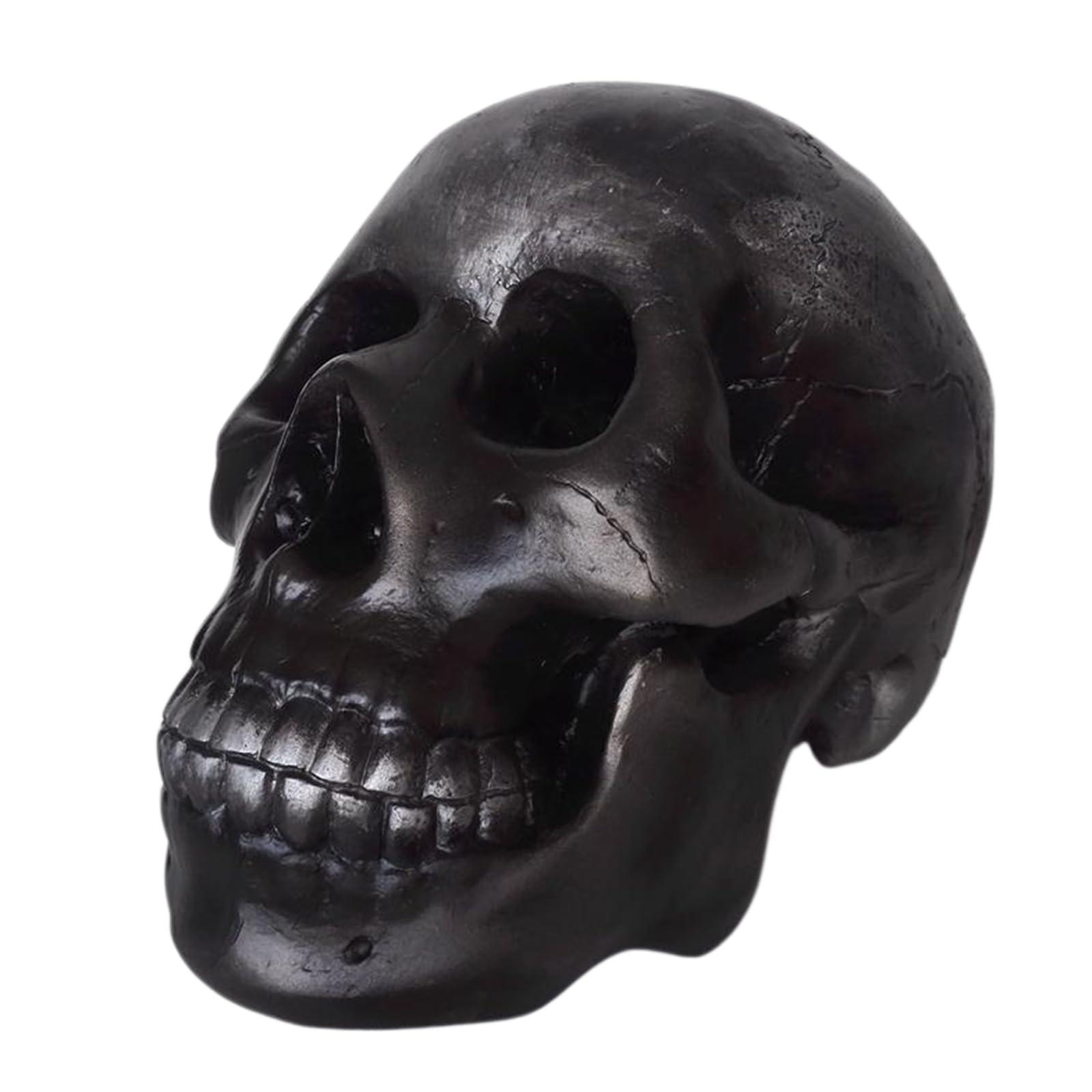 Resin Affenschädel Modell Schimpansenschädel Skelettexemplar Für Fotografie Requisiten Lehrmittel,Schwarz,20cm