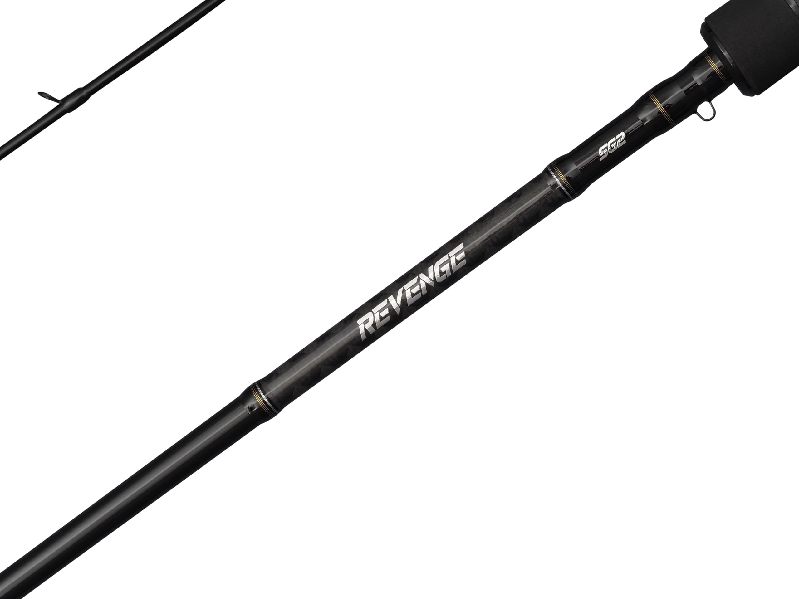 Savage Gear Revenge SG2 Medium Game Baitcasting Canne à Lancer | Canne à Lancer pour la pêche des prédateurs en Eau Douce avec des leurres de Taille Moyenne| Options Multiples