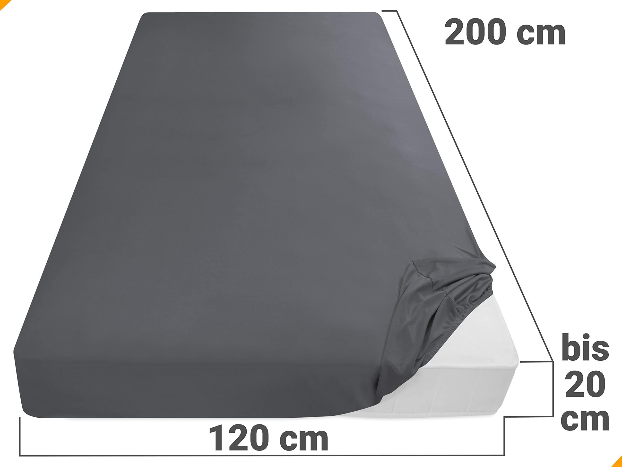 npluseins Microfibre Fitted Sheet, Breathable and Suitable for Allergy Sufferers 1519.2192, Microfibre, 100% polyester - Image 3