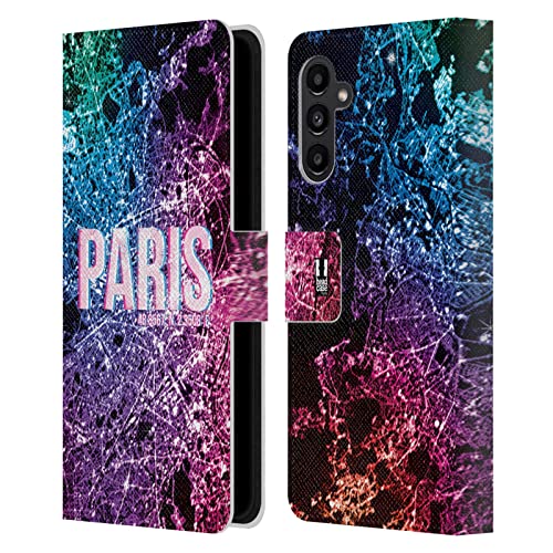 Étui portefeuille en cuir compatible avec Samsung Galaxy A13 5G antichoc rigide