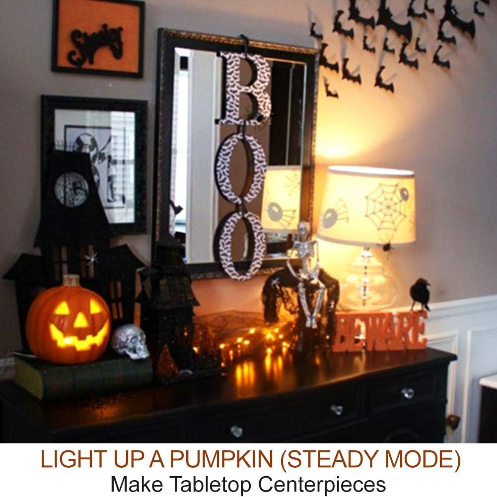 Illuminate Your Halloween: 4-Pack LED Pumpkin Lights Review