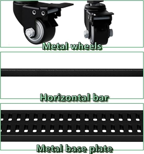 Miniatura 6 de YIZAJIA - Soporte para plantas de interior de 4 niveles de metal para exteriores, estante escalonado con rueda para múltiples plantas, escalera en