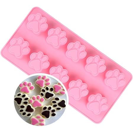 Yokirin Silikonbackformen mit Tier-Designs, Zubeh&ouml;r f&uuml;r Nougat-Tortendekoration F