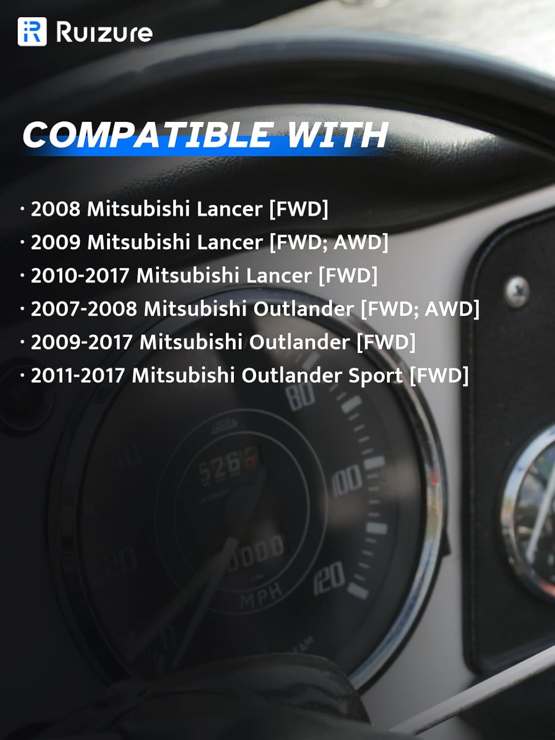 Front ABS Wheel Speed Sensor Left Right fit 08-17 Mitsubishi Lancer, 07-17 Outlander Sport, 2007 2008 2009 2010 2011 2012 2013 2014 2015 2016 2017, Driver Passenger Side, ALS1784 ALS1785, 2pcs