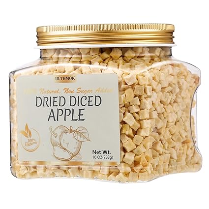 Premium Dried Diced Apples,10 Oz /283g,1 Ingredient Made with 100%