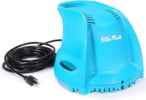 Miniatura 2 de XtremepowerUS Bomba de cubierta de piscina de 300W 1/3HP Bomba de motor sumergible de la bomba de la cubierta de la piscina automática, azul