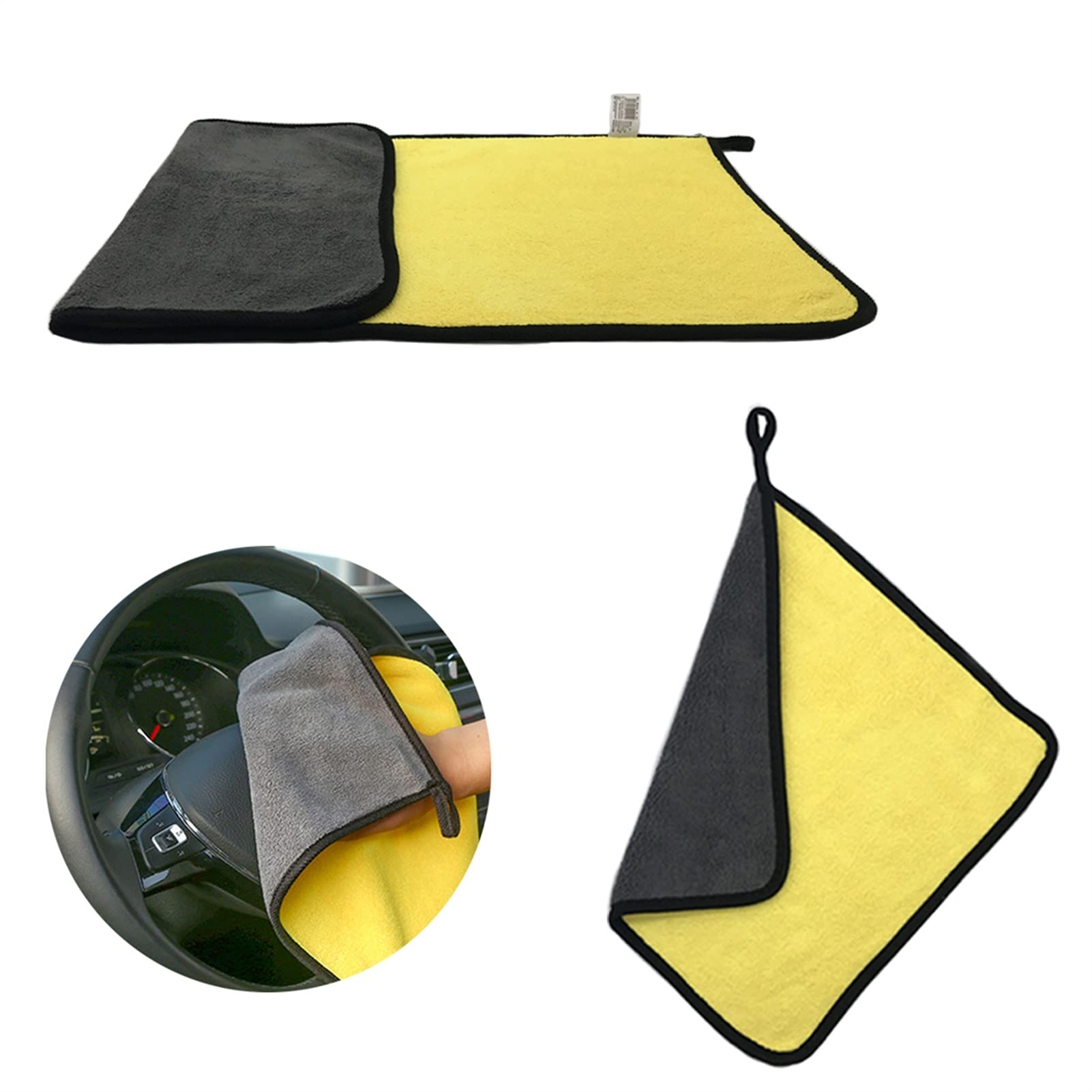 asciugamano asciutto Asciugamano in microfibra per auto Asciugamano per lavaggio in panno in microfibra per auto Panno per la pulizia in microfibra Asciugamano per asciugare l'autolavaggio Dettagli