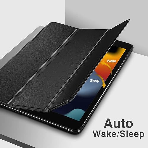 Miniatura 7 de MoKo Funda para iPad de 987 generación (202120202019), TPU suave translúcido esmerilado, carcasa trasera delgada, funda protectora con soporte para