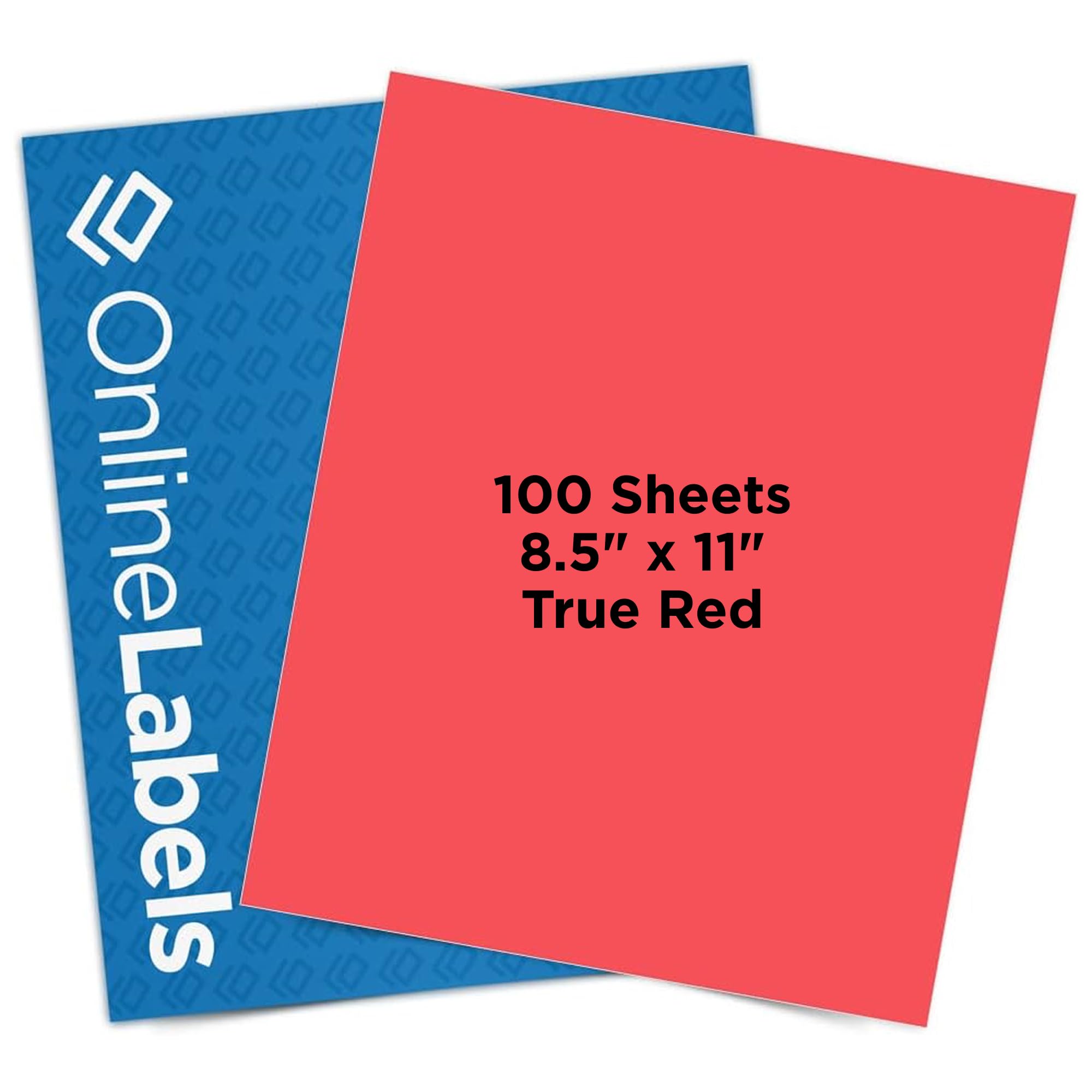 Amazon.com : Red Sticker Paper - 8.5 x 11 Full Sheet Label - for