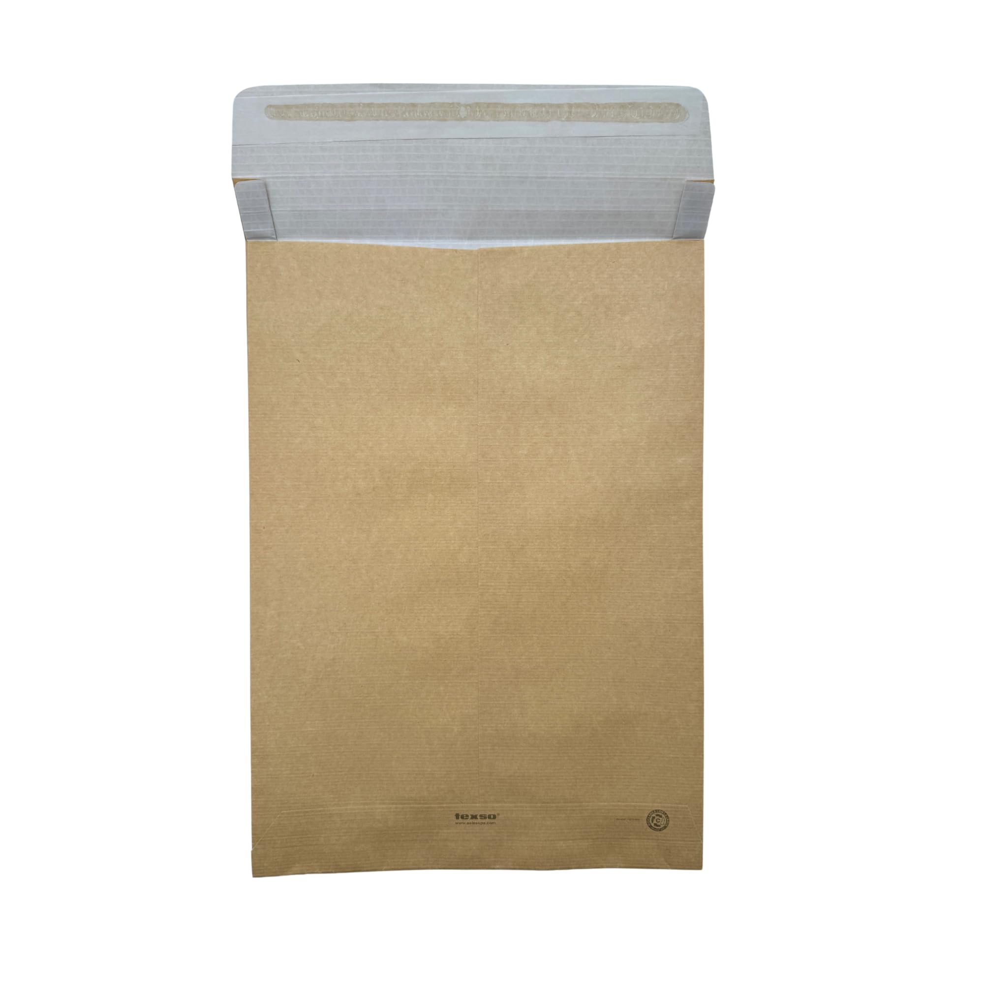 TEXSO Verpackungen - Texso® REINFORCED Wasserdichte Briefumschläge mit Faltenbalg und selbstformendem Boden für den sicheren Versand - Gewicht 130g/m², Farbe Havanna - 30 x 4 x 40 H +5 130pg 25 PZ