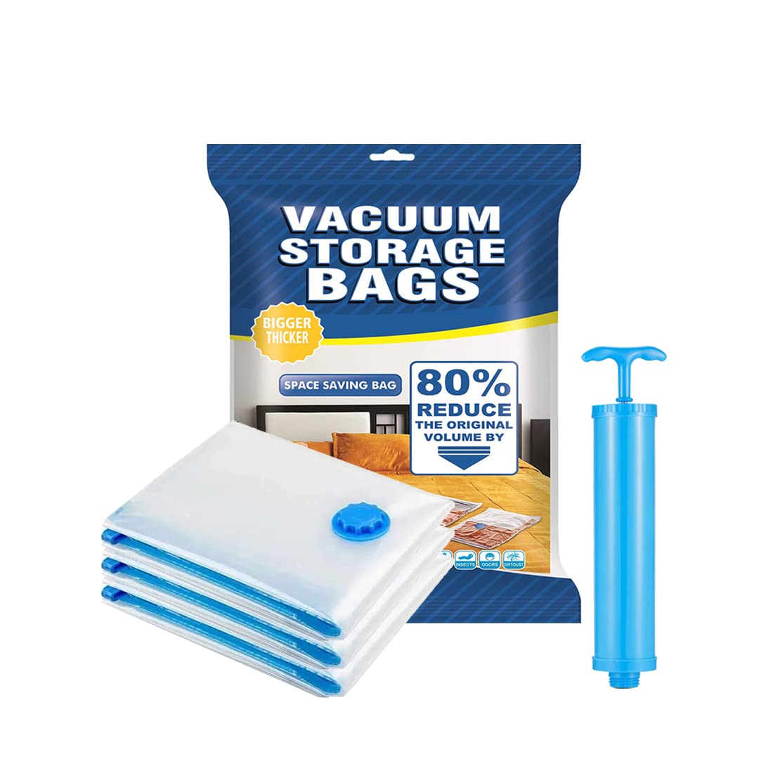 Deejay Space Saver (Pack of 3 - Medium) Reusable Vacuum Storage Ziplock Compression Sealer Bags for Travel clothes and home Blankets, Quilts with hand Pump (Pack of 3 Medium- 50 * 70 cm) (B0BVMF7DXW) Amazon Price History, Amazon Price Tracker