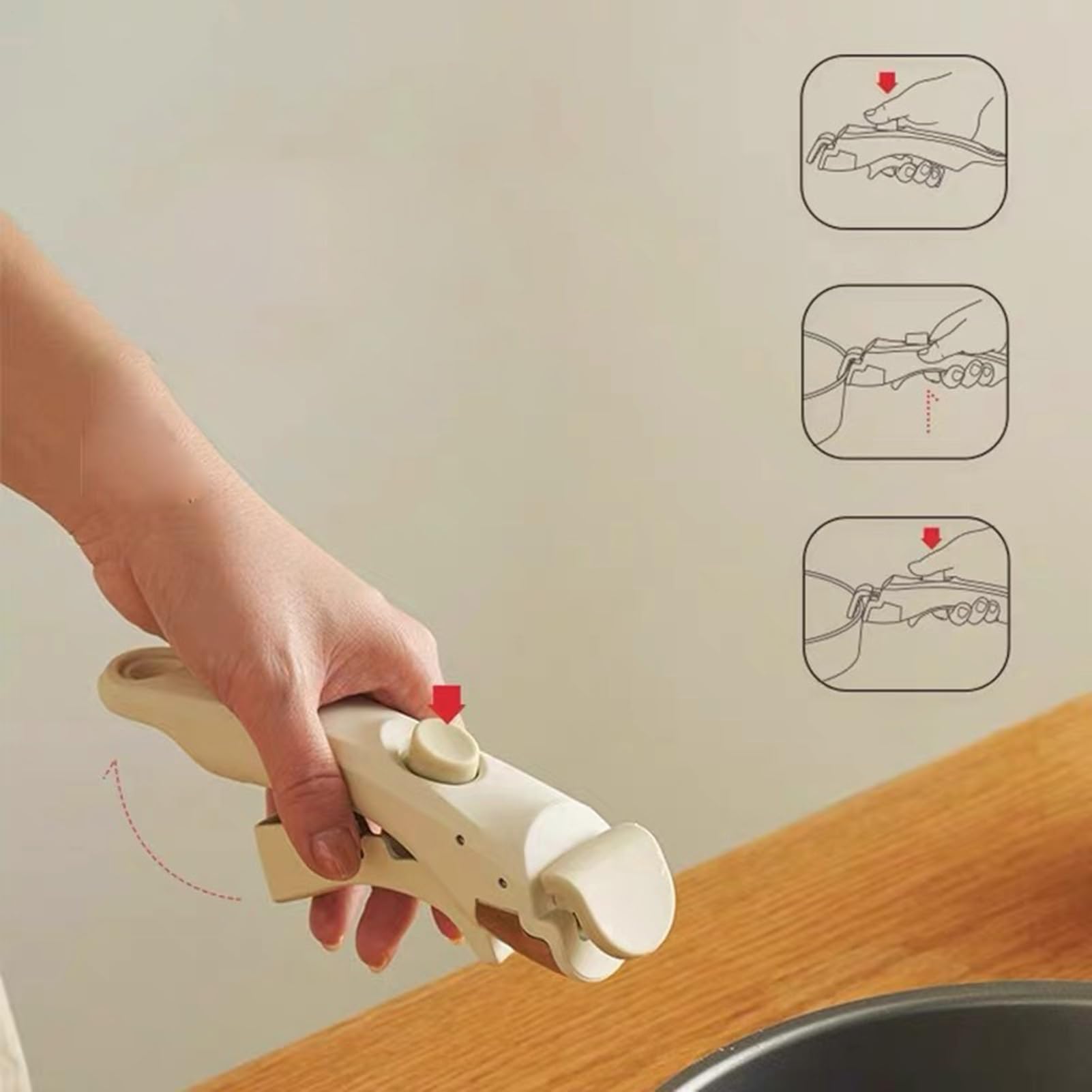 Set Di 2 Manici Per Pentole Removibile, Manico Padella Universale, Per Manici Tefal E Manico Lagostina,Resistente Alle Alte Temperature (250 °C),Capacità Di Carico Massima 10kg,Parti Di Ricambio (C)