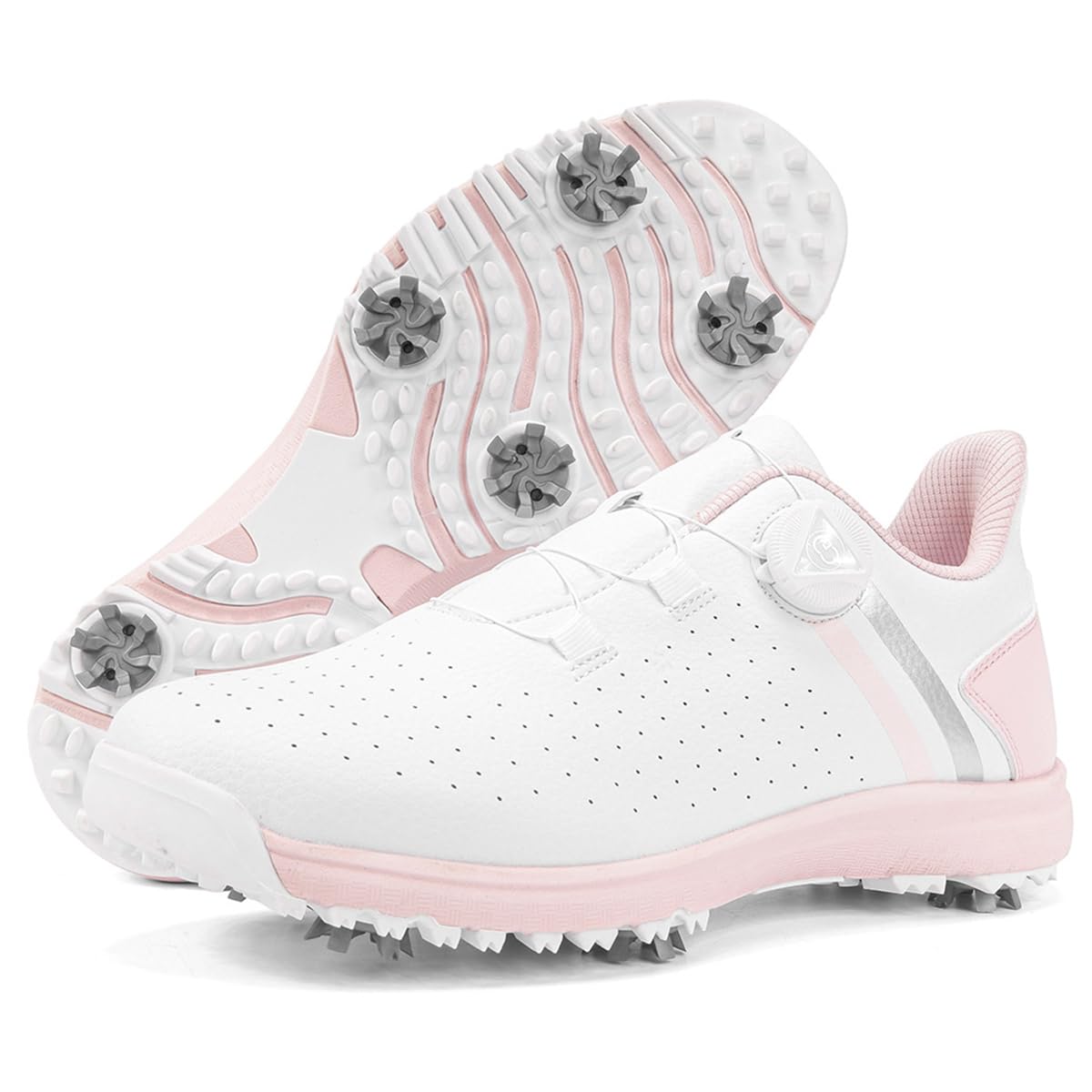 Zapatos De Golf Impermeables Mujeres Zapatillas De Entrenamiento De Golf Profesionales 6 Clavos Ligeras Antideslizantes Informales