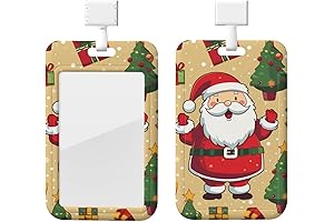 Santa Claus Sliding ID Badge Holder