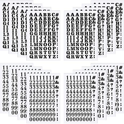 Lettres thermocollants 1.9cm noir pour vêtements et décoration | Lot de 1408 pièces