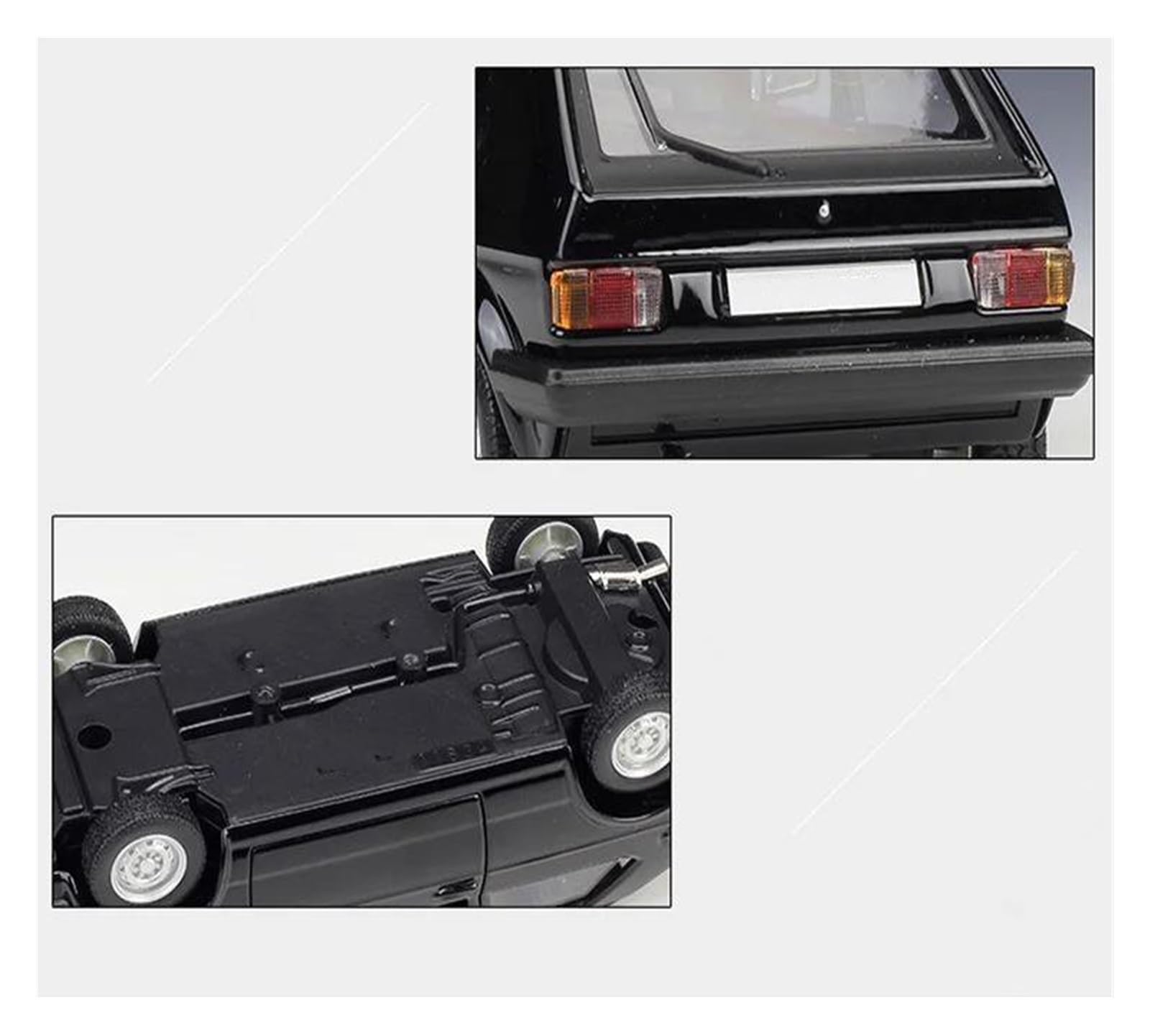 1:24 Per Golf Mk1 GTI 1979 Modellino Di Auto In Metallo Pressofuso Riproduzioni Scala(rosso)