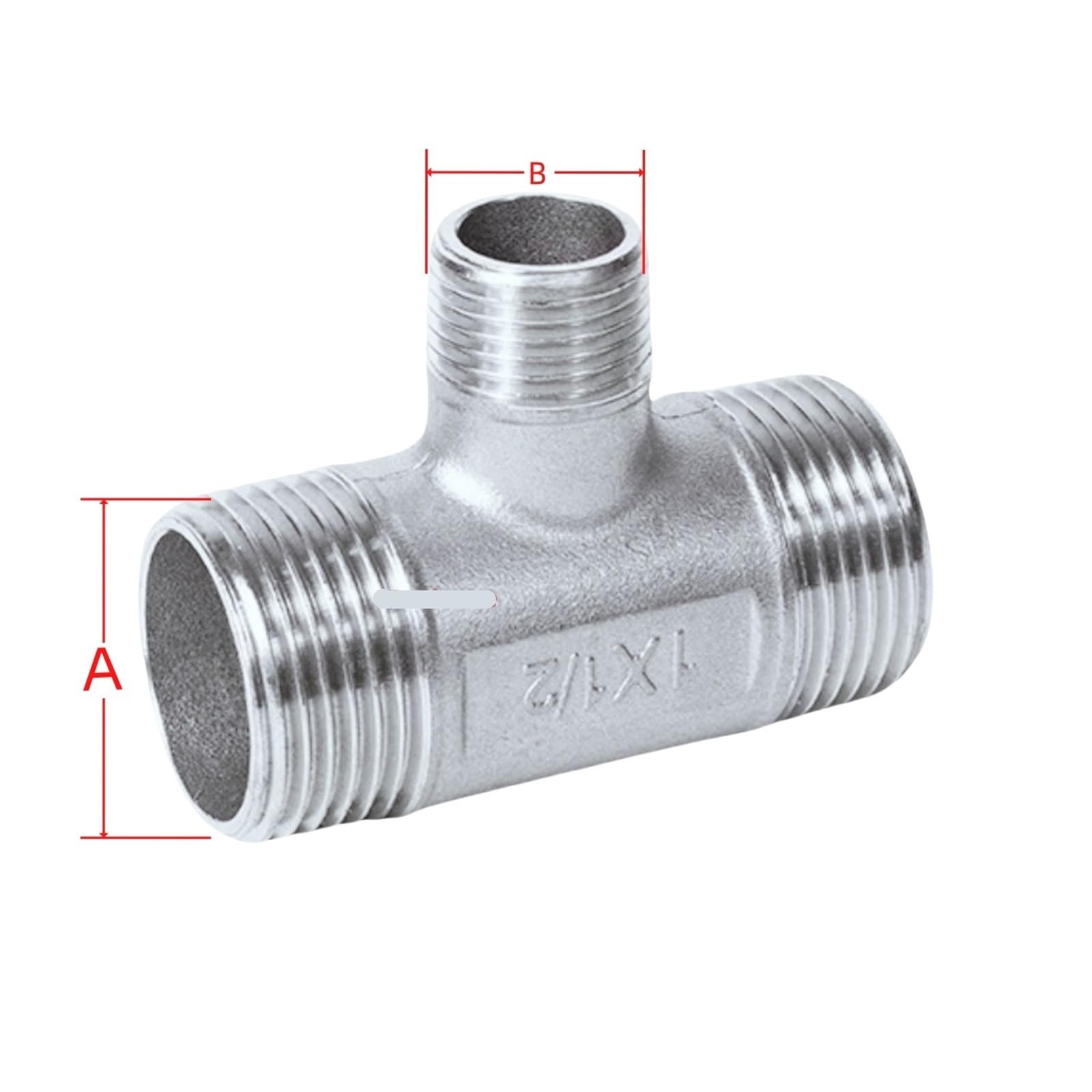 1/4 "1/2" 3/4 "1" BSP hembra rosca macho Tee reductor de acero inoxidable codo adaptador de junta a tope acoplador accesorios de plomería