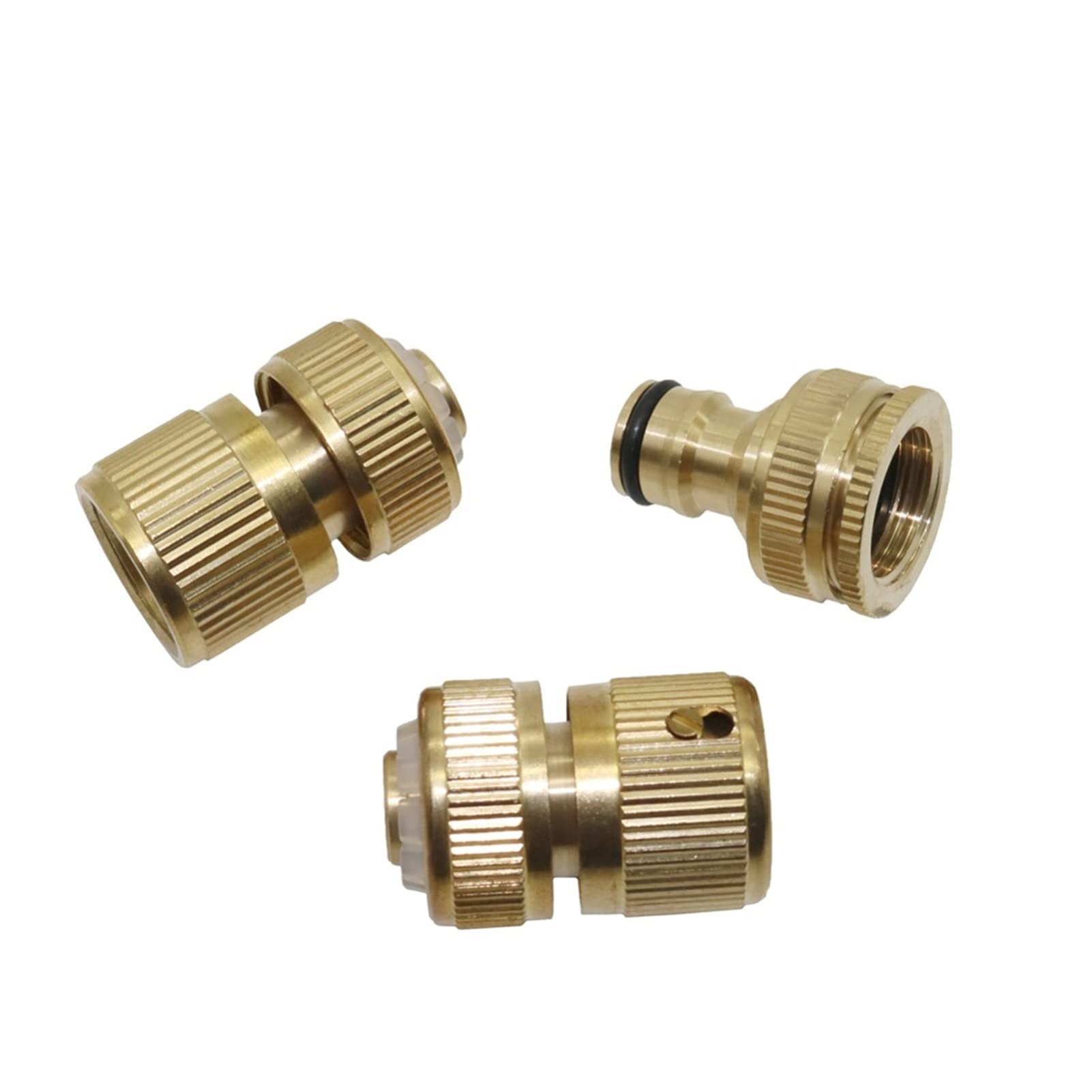 Schlauchverbinder-Adapter, Messing, Schnellverbinder-Set, Wasserhahn, Standard-Anschluss, Gartenbewässerung, Wasserrohr-Gelenk, Paddock, Wasserhahn-Adapter, 1 Set
