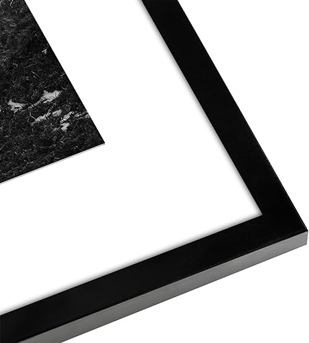 Vista 266 de Americanflat Portarretratos de 8 x 12 pulgadas con plexiglás pulido, juego de 2 portarretratos de 6 x 8 pulgadas con paspartú o para fotos de 8 x 12