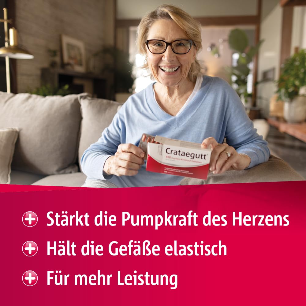 Crataegutt 450 mg Herz-Kreislauf-Tabletten, 100 pz Compressa