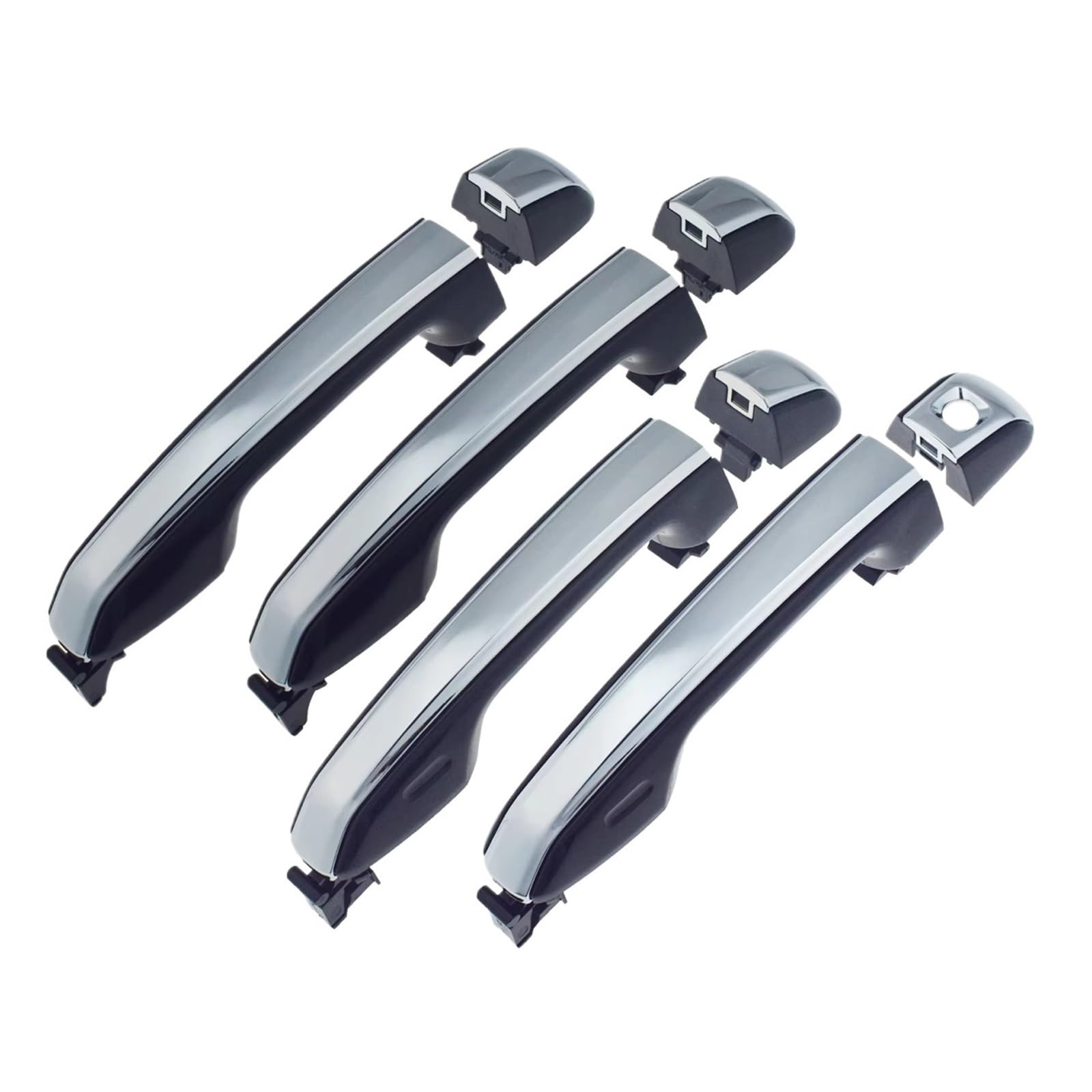 DHDYJSA for Lexus for GX460 2010 2011 2012 2013 2014 2015 2016 2017 Exterior Outside Outer Door Handle 4Pc Chrome Black Outer Door Handle