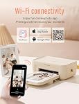 HPRT Imprimante photo 4x6,+20 Feuilles & 1ribbon, Wi-Fi Imprimante instantanée sans fil pour iPhone, Android, Smartphone, Sublimation thermique des colorants, AR Impression vidéo (Renewed)