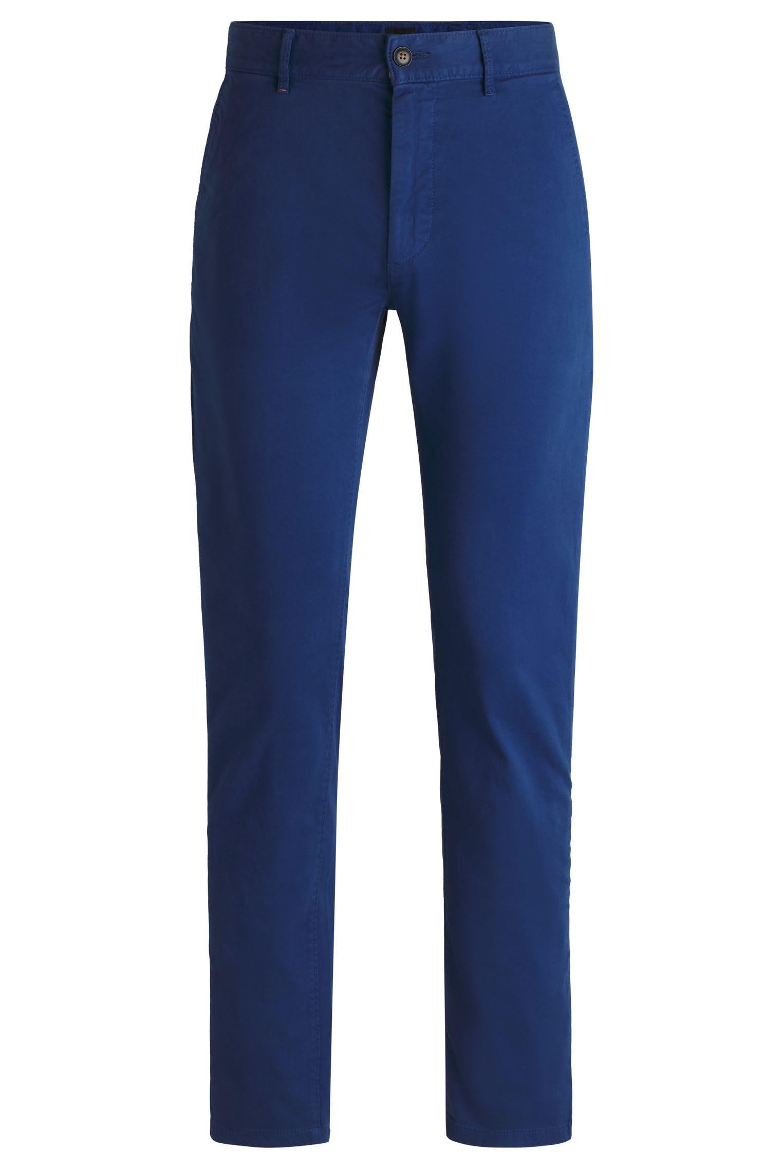 BOSS Mens Chino Slim Slim-fit Chinos in Stretch-Cotton Satin