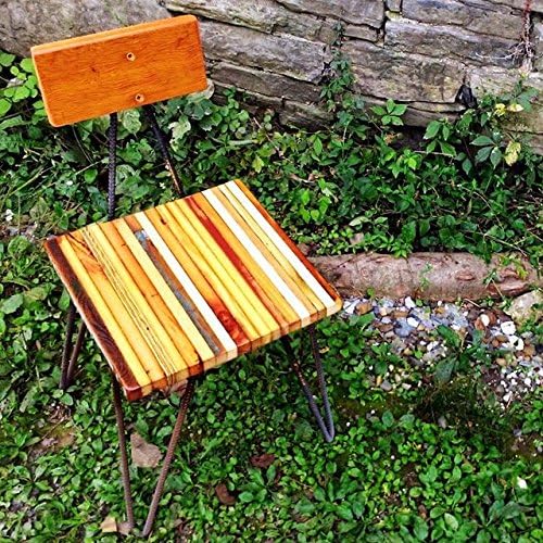 Funky Industrial Dining Chairs With Hairpin Rebar Legs And